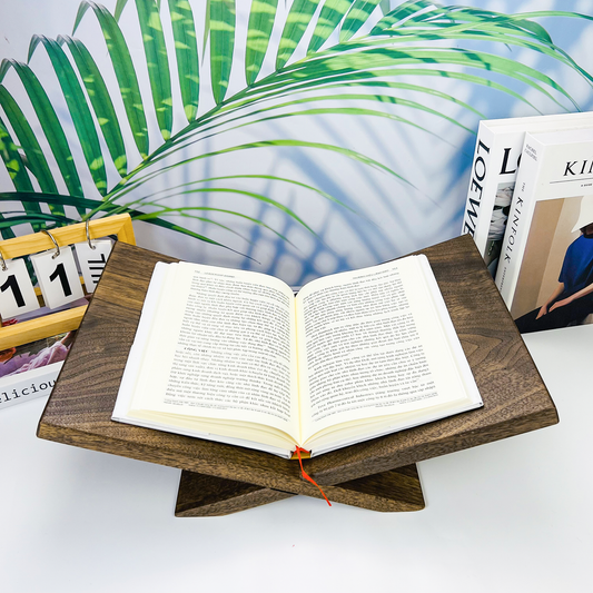 Low Bookshelf in Walnut Wood - maystudio