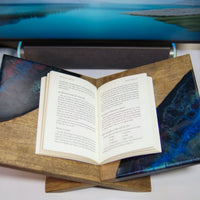 Dark Galaxy Resin Walnut Bookstand - maystudio - Bookstand