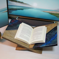 Dark Galaxy Resin Walnut Bookstand - maystudio - Bookstand