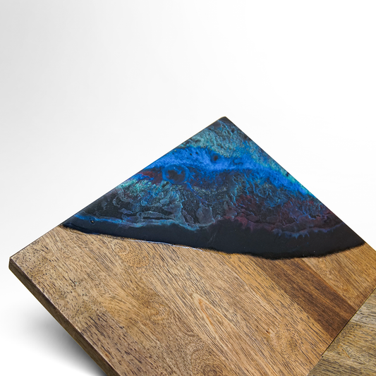 Dark Galaxy Resin Walnut Bookstand - maystudio - Bookstand