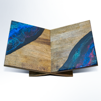 Dark Galaxy Resin Walnut Bookstand - maystudio - Bookstand