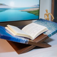 Ocean Resin Oakwood Bookstand - maystudio - Bookstand