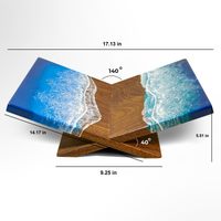 Ocean Resin Oakwood Bookstand - maystudio - Bookstand