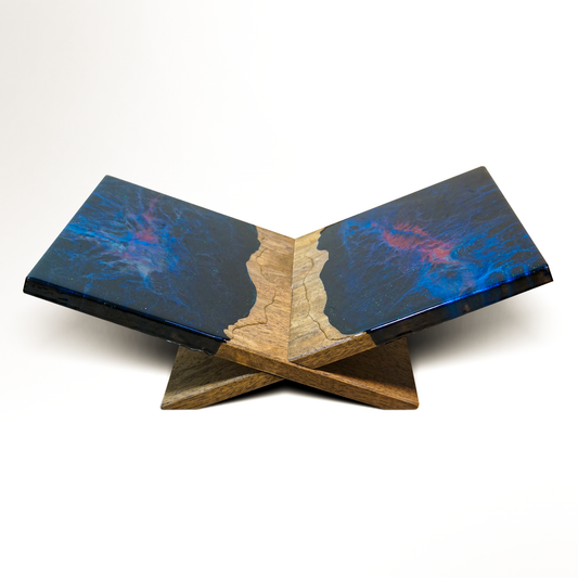 Shiny Galaxy Walnut Bookstand - maystudio - Bookstand