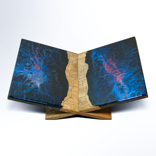 Shiny Galaxy Walnut Bookstand - maystudio - Bookstand