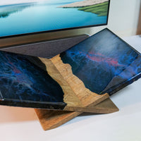 Shiny Galaxy Walnut Bookstand - maystudio - Bookstand