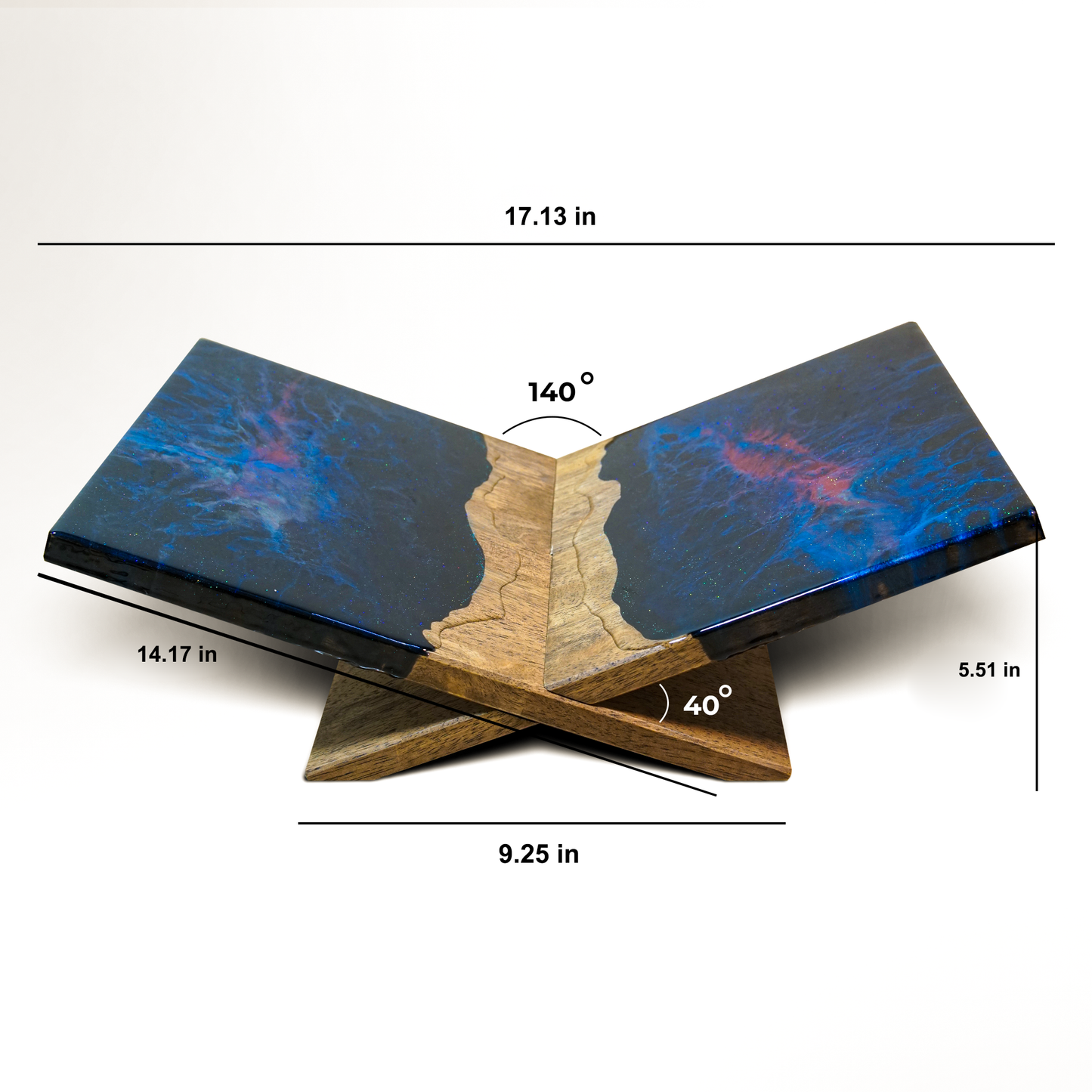 Shiny Galaxy Walnut Bookstand - maystudio - Bookstand