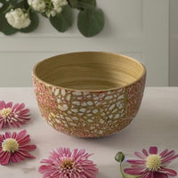 Set of 3 Handmade Bamboo bowls with a spoon set - maystudio