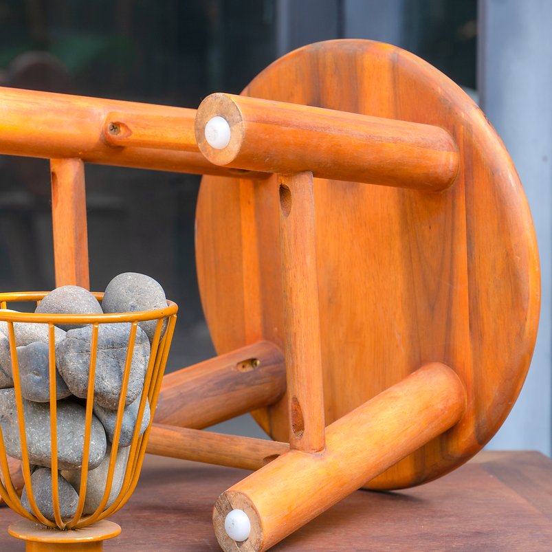 Sturdy Step Stool Chair - maystudio