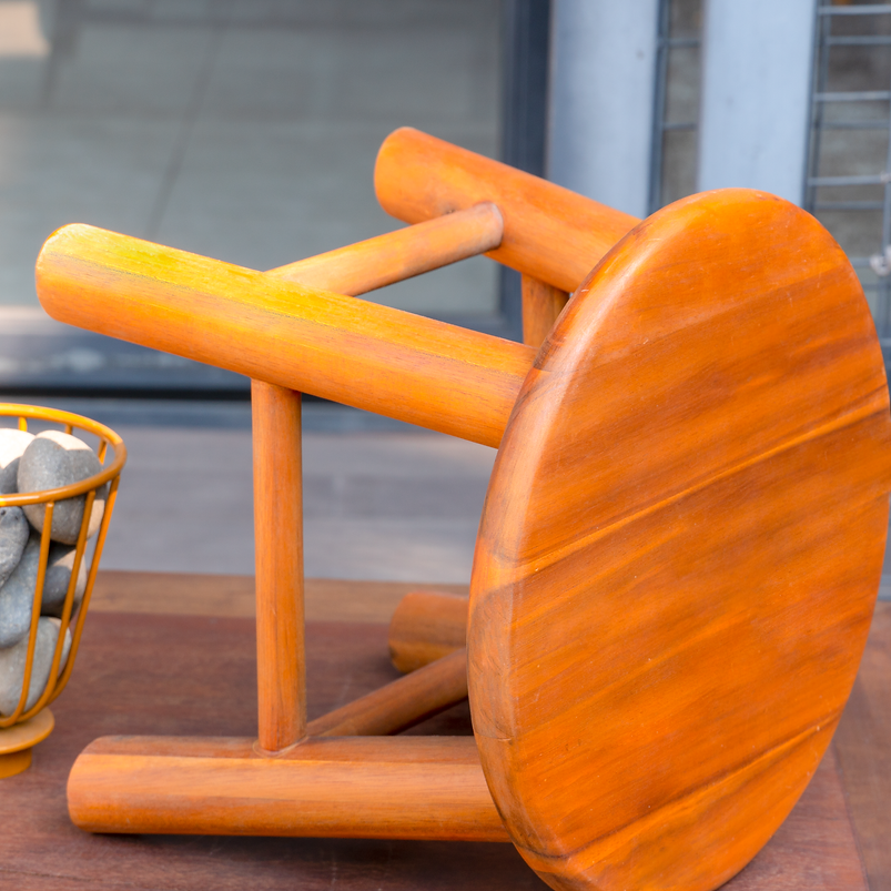 Sturdy Step Stool Chair - maystudio